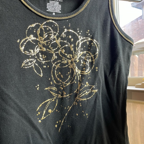 y2k Prospirit athletic gear black and gold tank - Picture 7 of 14